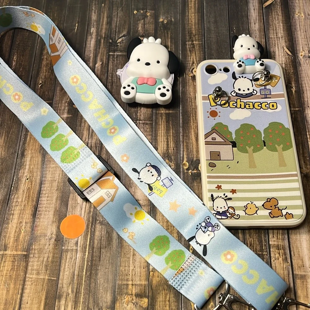 5for$10 Kawaii Sanrio Characters Pochacco iPhone 8 Phone With Accessories NWT